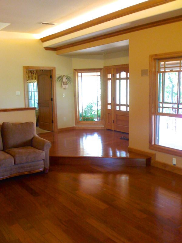 Cherry Hardwood in Formal Living Room